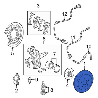 Mercedes-Benz OE - Rear Disc Brake Rotor