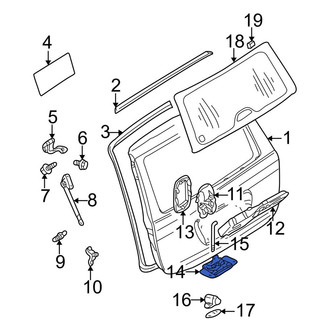 Mercedes-Benz OE - Rear Liftgate Lock Actuator
