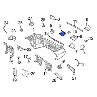 Mercedes-Benz OE - Rear Jack Plug Cover