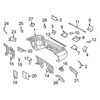 Mercedes-Benz OE - Rear Bumper - Bumper & Components