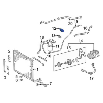 Mercedes-Benz OE - A/C High Side Charging Adapter