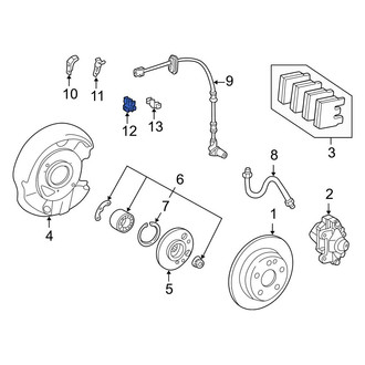 Mercedes-Benz OE - Front ABS Wheel Speed Sensor Bracket