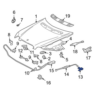 Mercedes-Benz OE - Front Hood Release Handle