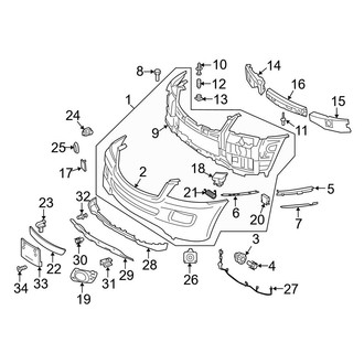 Mercedes-Benz OE - Front Bumper - Bumper & Components (W/O Sport Package)
