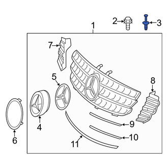 Mercedes-Benz OE - Grille Rivet
