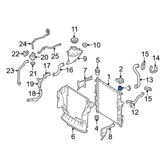 Mercedes-Benz OE - Upper Radiator Insulator