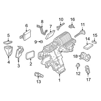 Mercedes-Benz OE - Air Conditioner & Heater - Evaporator & Heater Components