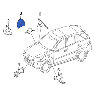 Mercedes-Benz OE - Rear Anti-Theft Alarm Siren Bracket
