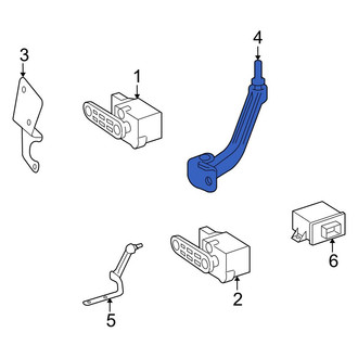 Mercedes-Benz OE - Front Left Headlight Level Sensor Strut Support