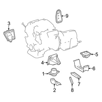 Mercedes-Benz OE - Engine & Transmission Mounting (AWD 3.5L)
