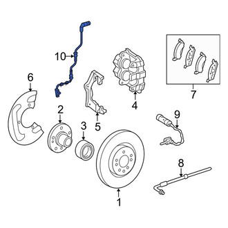 Mercedes-Benz OE - Front ABS Wheel Speed Sensor