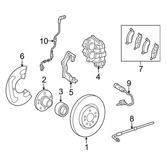 Mercedes-Benz OE - Front Suspension - Brake Components