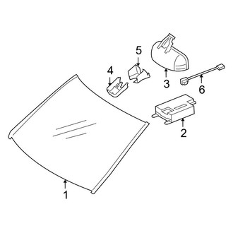 Mercedes-Benz OE - Windshield - Glass