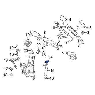 Mercedes-Benz OE - Washer Fluid Reservoir Mounting Grommet