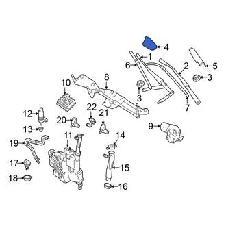 Mercedes-Benz OE - Right Wiper Arm Cap