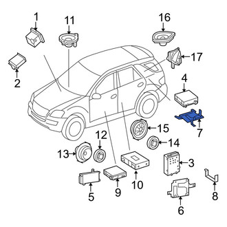 Mercedes-Benz OE - Radio Amplifier Bracket
