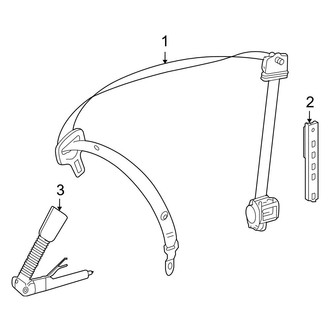 Mercedes-Benz OE - Restraint Systems - Front Seat Belts
