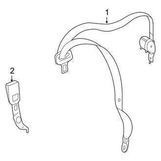Mercedes-Benz OE - Restraint Systems - Rear Seat Belts