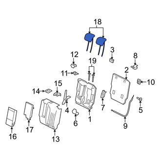 Mercedes-Benz OE - Rear Right Headrest
