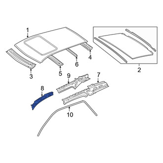 Mercedes-Benz OE - Front Right Roof Side Rail