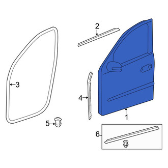 Mercedes-Benz OE - Front Left Door Shell