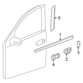 Mercedes-Benz OE - Front Door - Exterior Trim