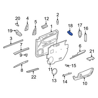 Mercedes-Benz OE - Front Left Door Lock Switch