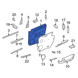 Mercedes-Benz OE - Front Right Inner Door Interior Trim Panel