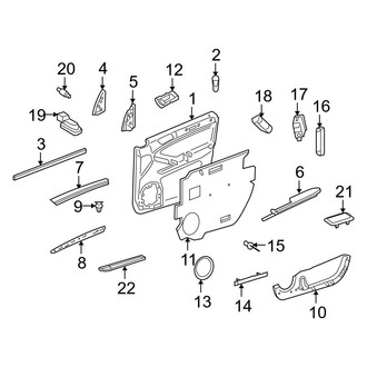 Mercedes-Benz OE - Front Door - Interior Trim