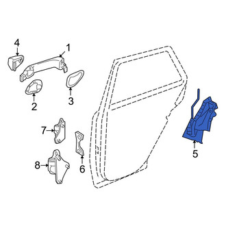 Mercedes-Benz OE - Rear Right Door Latch Assembly