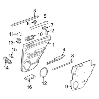 Mercedes-Benz OE - Rear Door - Interior Trim