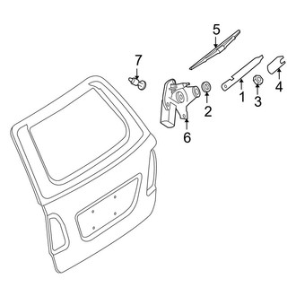 Mercedes-Benz OE - Lift Gate - Wiper & Washer Components