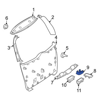 Mercedes-Benz OE - Liftgate Trim Cover Cap
