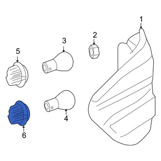 Mercedes-Benz OE - Rear Tail Light Socket