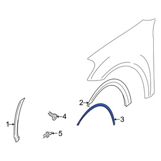 Mercedes-Benz OE - Rear Left Outer Wheel Arch Molding