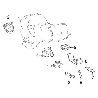 Mercedes-Benz OE - Engine & Transmission Mounting (Bluetec 4Matic)