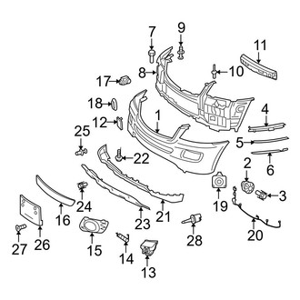 Mercedes-Benz OE - Front Bumper - Bumper & Components (3.5L)