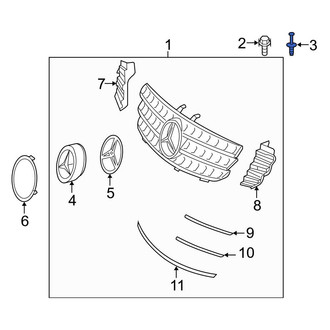 Mercedes-Benz OE - Grille Rivet
