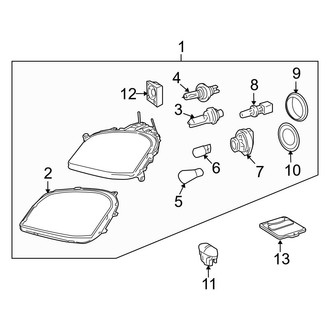 Mercedes-Benz OE - Front Lamps - Headlamp Components (3.5L)