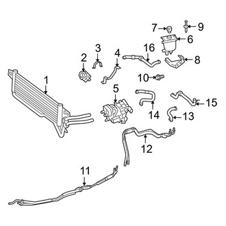 Mercedes-Benz OE - Inverter Cooling Components (Hybrid 4Matic)
