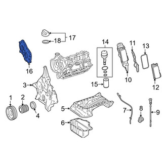 Mercedes-Benz OE - Left Upper Engine Timing Cover