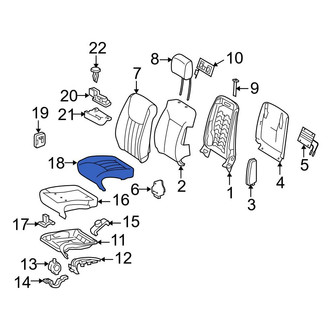 Mercedes-Benz OE - Rear Left Seat Cover