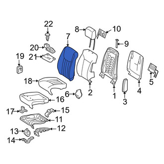 Mercedes-Benz OE - Front Left Seat Back Cushion Cover