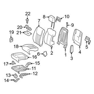 Mercedes-Benz OE - Seats & Tracks - Front Seat Components (3.5L)