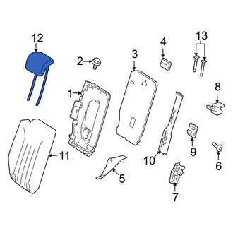 Mercedes-Benz OE - Center Left Outer Headrest