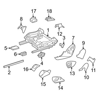 Mercedes-Benz OE - Seats & Tracks - Tracks & Components (3.5L)
