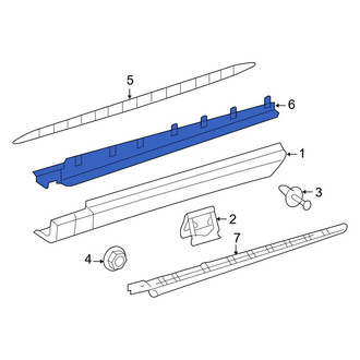Mercedes-Benz OE - Left Running Board Reinforcement