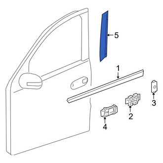 Mercedes-Benz OE - Front Right Door Applique
