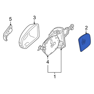 Mercedes-Benz OE - Front Left Door Mirror Glass