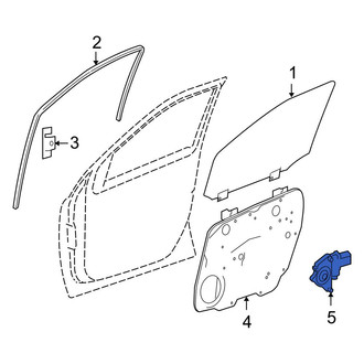 Mercedes-Benz OE - Front Left Window Motor